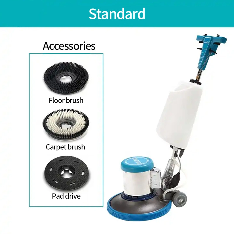 1100W 175rpm Electric Floor Sweeper Cleaning Machine - Image 2